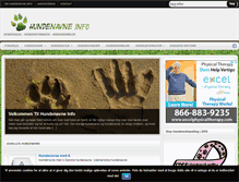 Tablet Screenshot of hundenavne.info